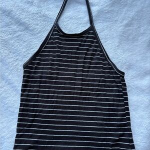 American Eagle Outfitters Black and White Striped Camisole